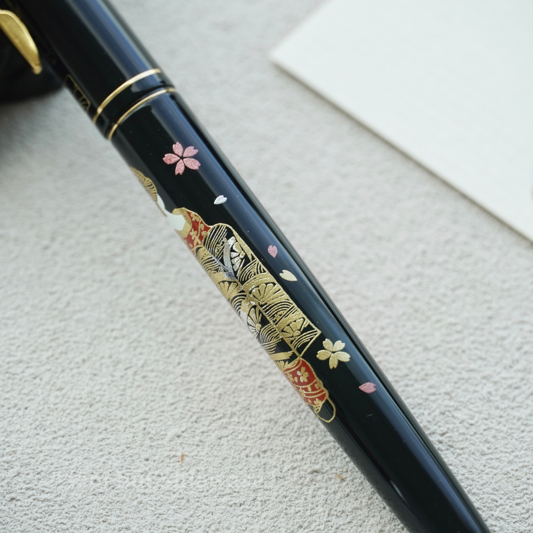  Bút Máy Wancher x Kuretake Kindai Makie Fountain Pen - Hana Maiko -Black 