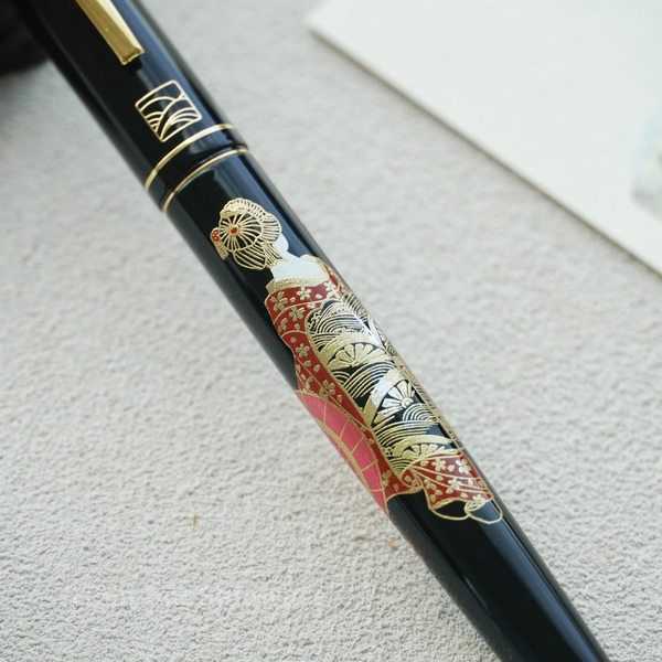 Bút Máy Wancher x Kuretake Kindai Makie Fountain Pen - Hana Maiko -Black 
