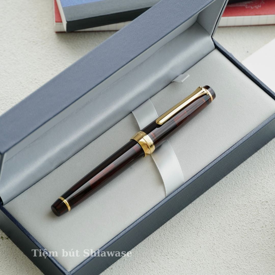  Bút Máy WancherxSailor Mocha Brown 14K 