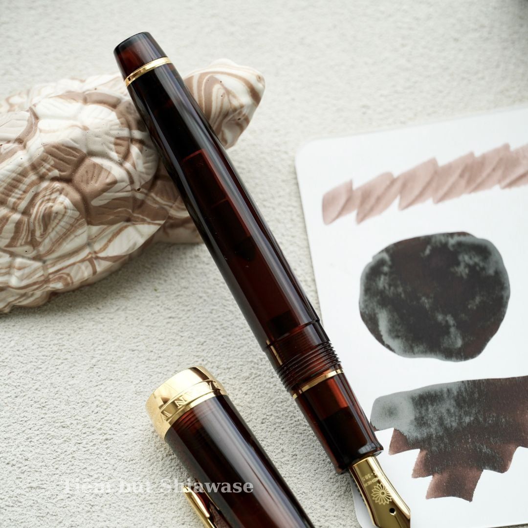  Bút Máy WancherxSailor Mocha Brown 14K 
