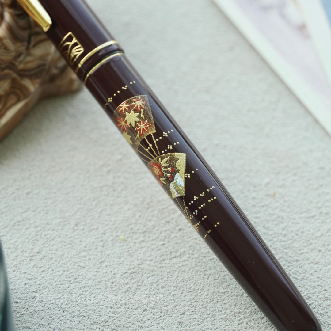  Bút Máy Wancher x Kuretake Kindai Makie Fountain Pen - Senmen - Red 