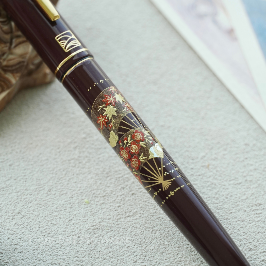  Bút Máy Wancher x Kuretake Kindai Makie Fountain Pen - Senmen - Red 