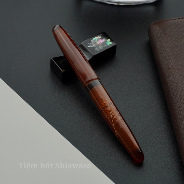  Bút Máy Wancher Kiei Urushi Tamesukashi Toumei - Kiei Camellia Japonica 