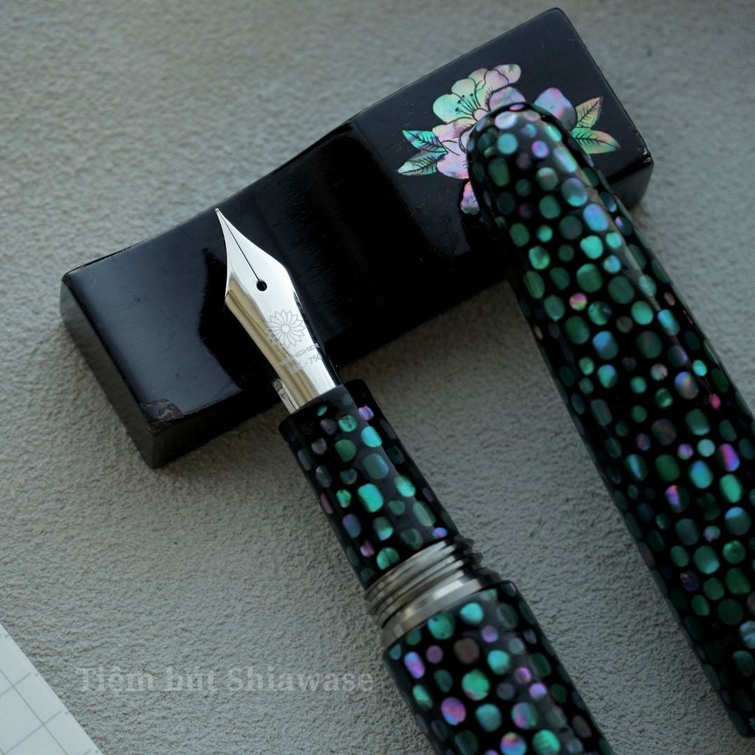  Bút Máy Wancher Dream Pen Raden - Sourin - Sơn Mài Khảm Trai Nhật Bản 
