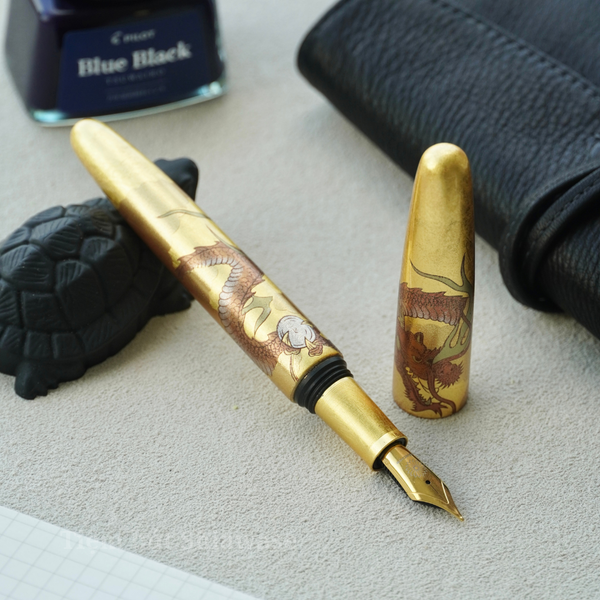  Wancher Dream Pen Rising Sun Maki-e - Dragon 