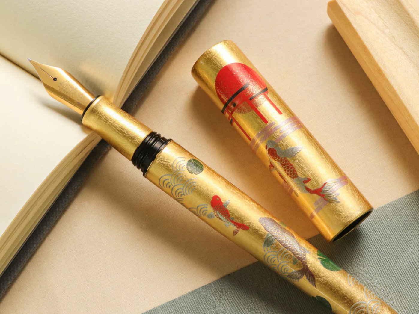  Wancher Sekai Rising Sun Maki-e - KOI 