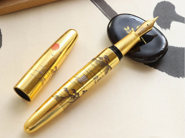  Wancher Dream Pen Rising Sun Maki-e - Sansui 
