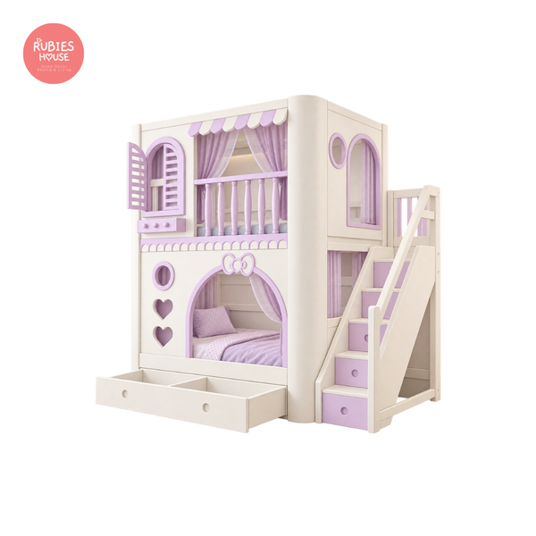  Giường Tầng Trẻ Em BUBBLE PURPLE Rubies House 