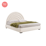  Giường ngủ bọc nệm cao cấp Kamil Bed phong cách Bắc Âu Rubies House 