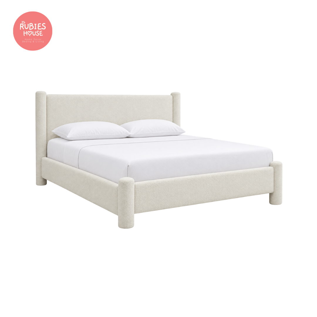  Giường ngủ bọc nệm cao cấp Oasis Bed phong cách Bắc Âu Rubies House 
