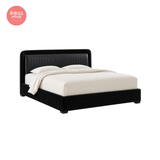  Giường ngủ bọc nệm cao cấp Claudette Bed phong cách Bắc Âu Rubies House 