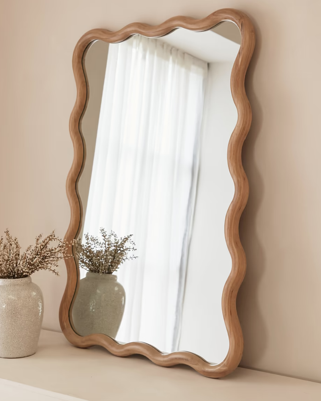  Gương Soi Pearl Mirror Gương Viền Gỗ cao cấp Rubies House 