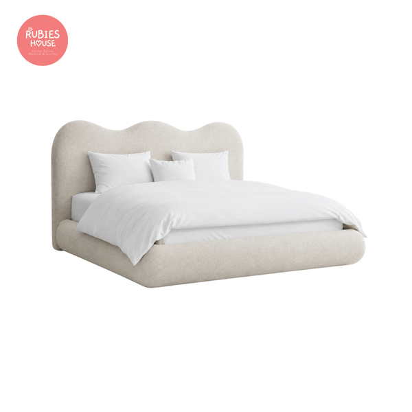  Giường ngủ bọc nệm cao cấp Moat Bed phong cách Bắc Âu Rubies House 