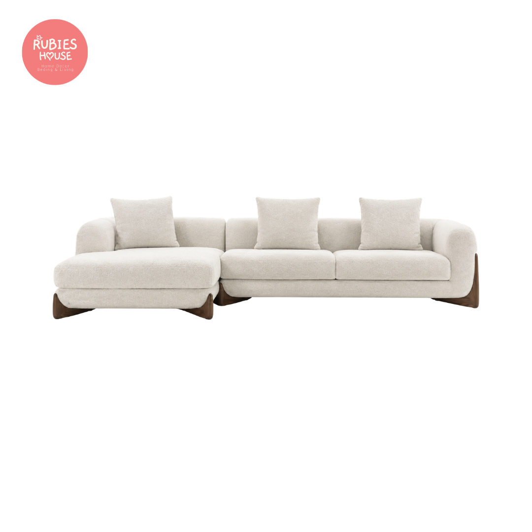  Sofa góc L phòng khách Softbay Sofa Bắc Âu Rubies House 