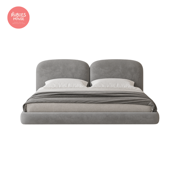  Giường ngủ bọc nệm cao cấp LUNA Bed phong cách Bắc Âu Rubies House 
