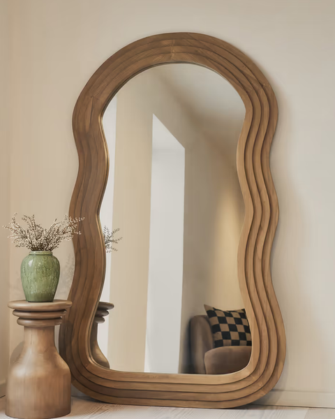  Gương Soi Opal Mirror Gương Viền Gỗ cao cấp Rubies House 