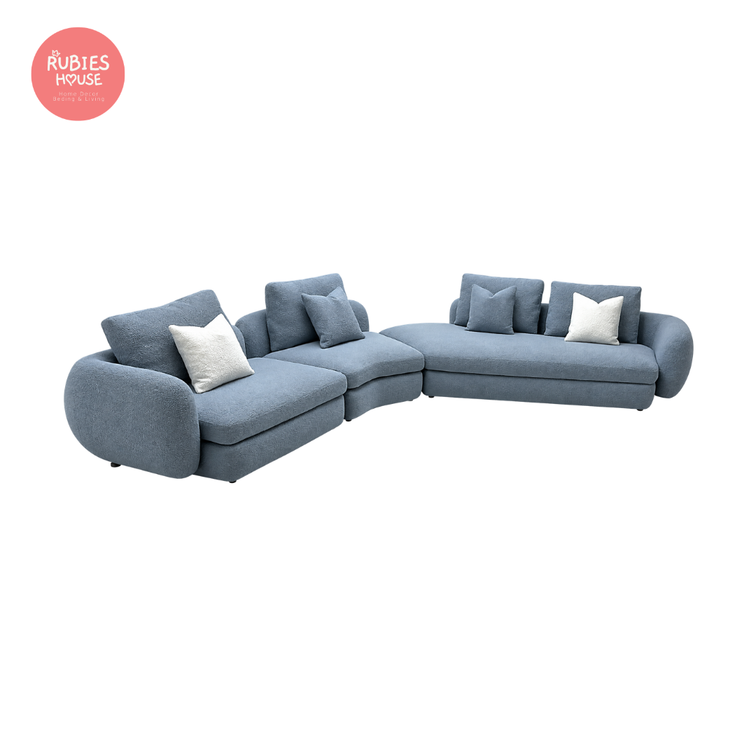  Sofa góc L phòng khách Dlower Sofa Bắc Âu Rubies House 