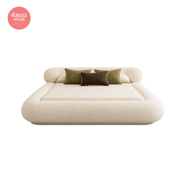  Giường ngủ bọc nệm cao cấp Leona Bed phong cách Bắc Âu Rubies House 