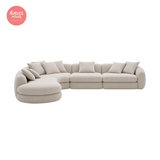  Sofa góc L phòng khách Larita Bắc Âu Rubies House 