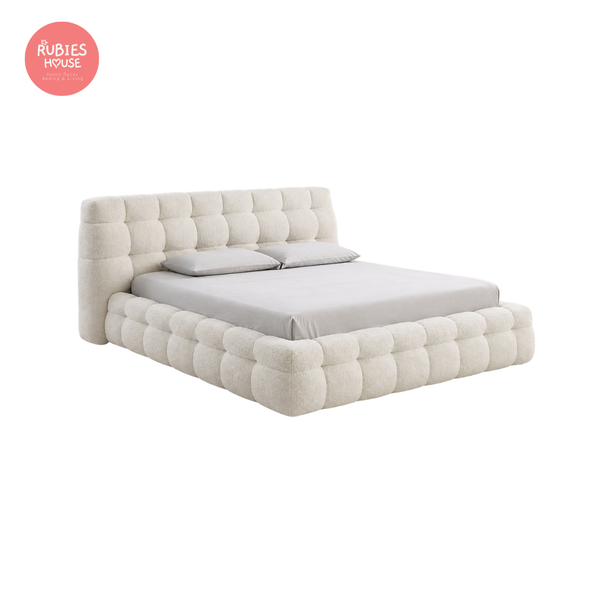  Giường ngủ bọc nệm cao cấp Boba Bed phong cách Bắc Âu Rubies House 