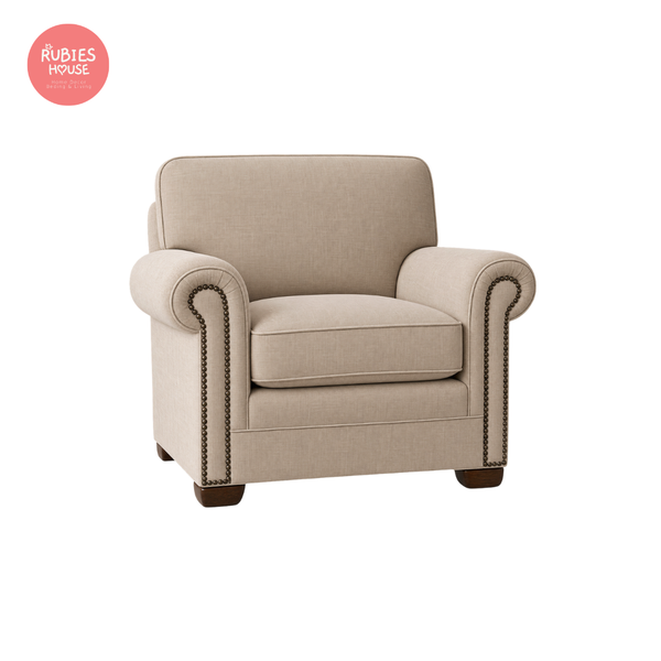  Sofa đơn cao cấp FARMHOUSE STYLE ORIA Bắc Âu Rubies House 