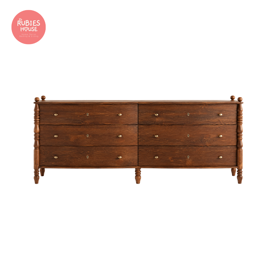  Tủ Console Spind dài, Tủ kệ trang trí Rubies House 