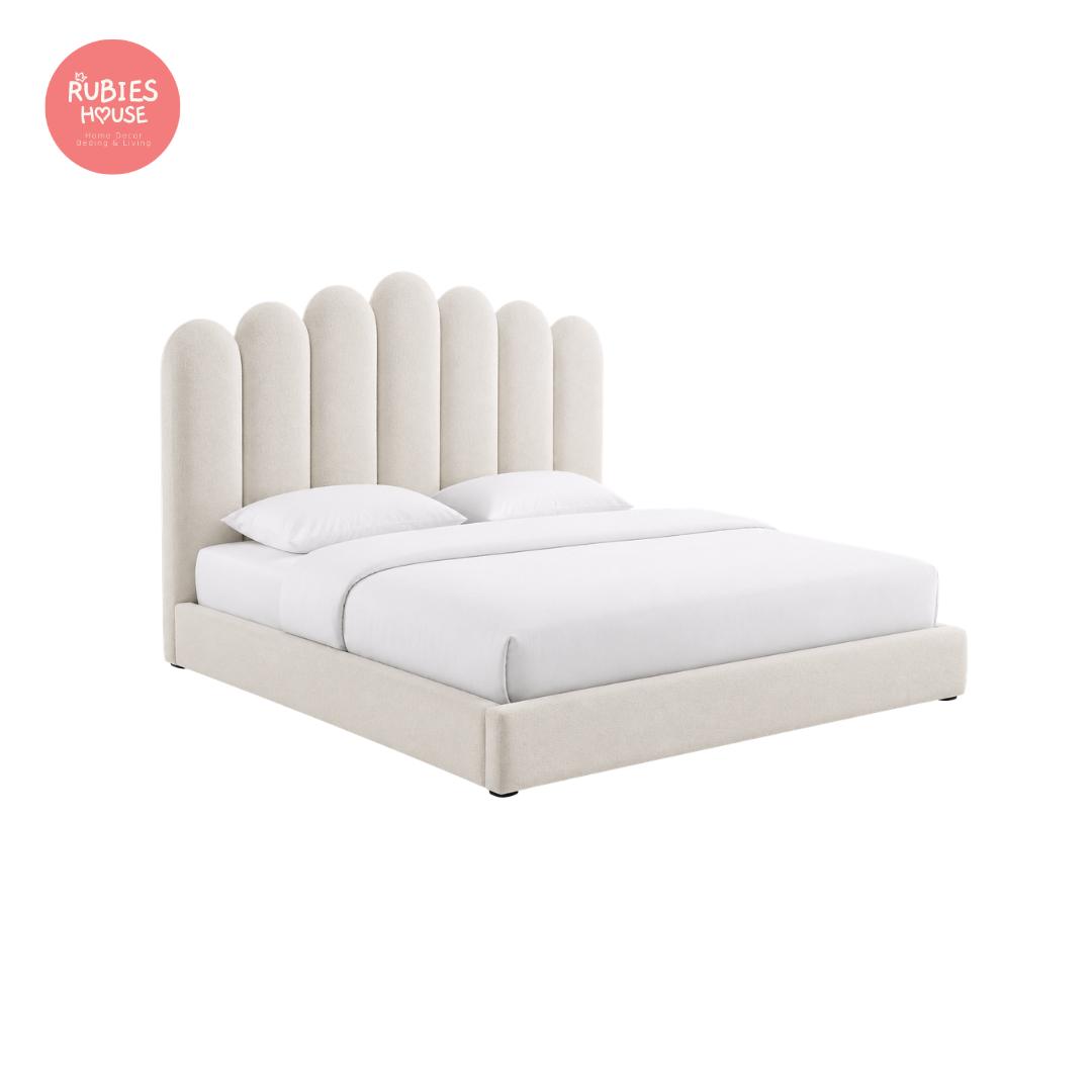  Giường ngủ bọc nệm cao cấp Simple Bed phong cách Bắc Âu Rubies House 