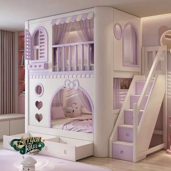  Giường Tầng Trẻ Em BUBBLE PURPLE Rubies House 
