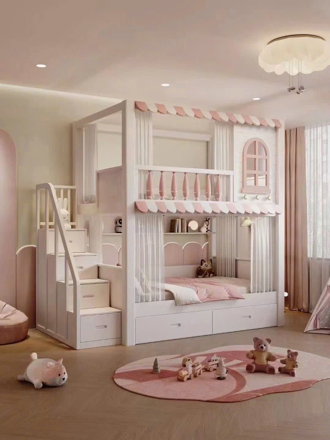  Giường Tầng Trẻ Em ROSE COTTAGE Rubies House 