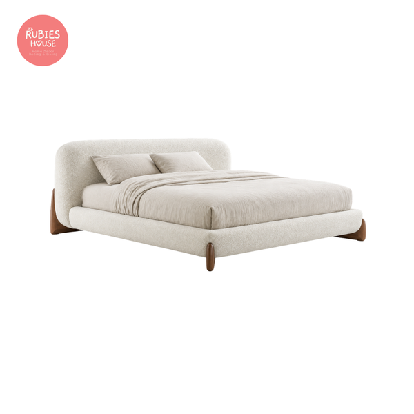  Giường ngủ bọc nệm cao cấp Softbay Bed phong cách Bắc Âu Rubies House 