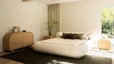  Giường ngủ bọc nệm cao cấp Leona Bed phong cách Bắc Âu Rubies House 