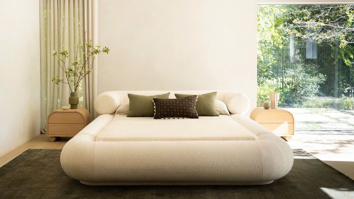  Giường ngủ bọc nệm cao cấp Leona Bed phong cách Bắc Âu Rubies House 