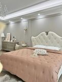  Giường Gỗ Bọc Nệm Geneviève Phong Cách Pháp Rubies House 