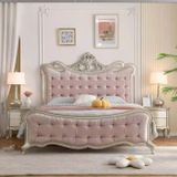  Giường Gỗ Bọc Nệm Camille Phong Cách Pháp Rubies House 
