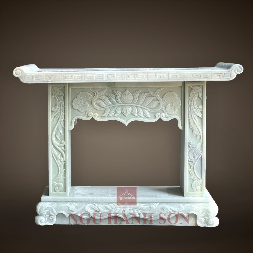 Bàn cúng đá trắng