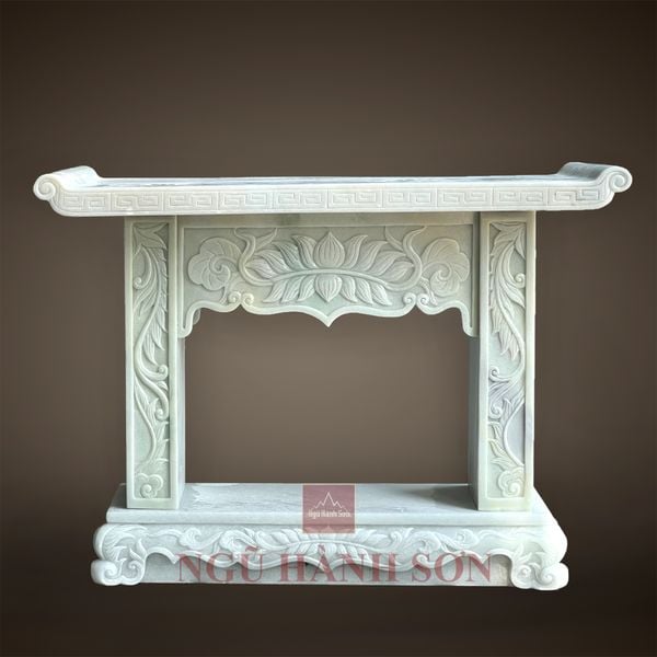 Bàn cúng đá trắng