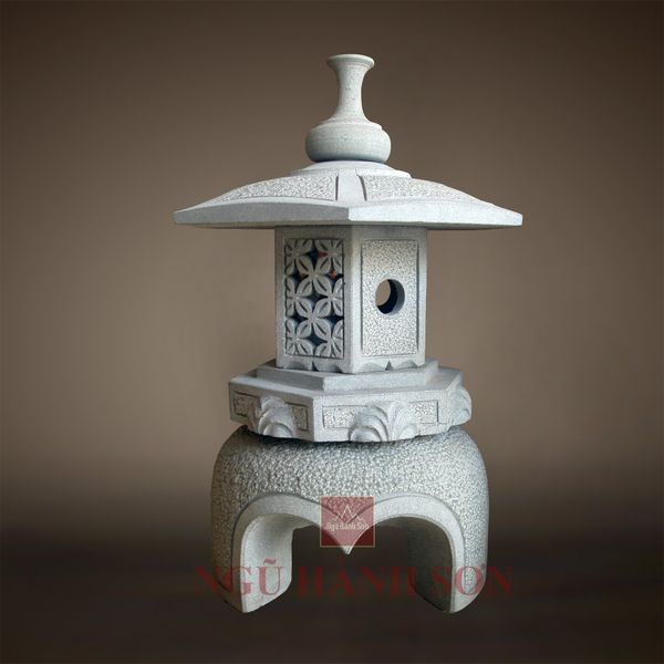 Đèn đá sa thạch - lục giác