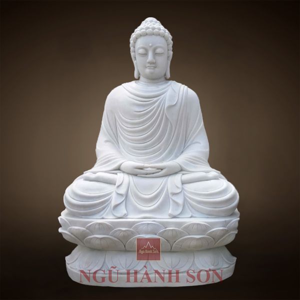 Phật ngồi đá trắng