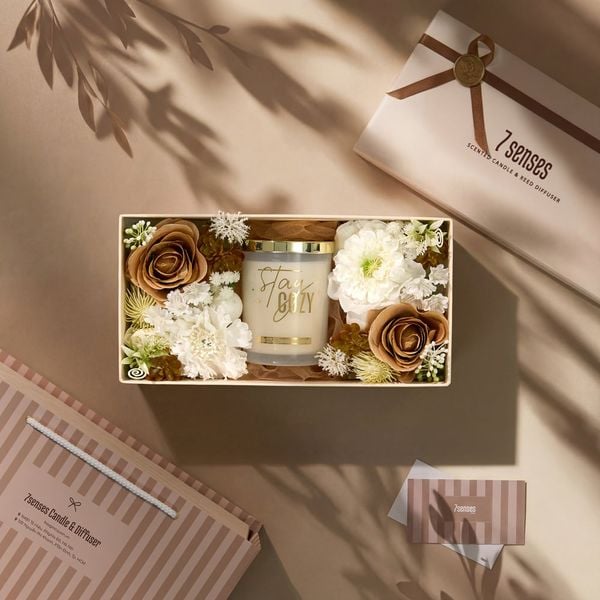  Set quà Stay Cozy - hương Gỗ tuyết tùng, Cam quýt 