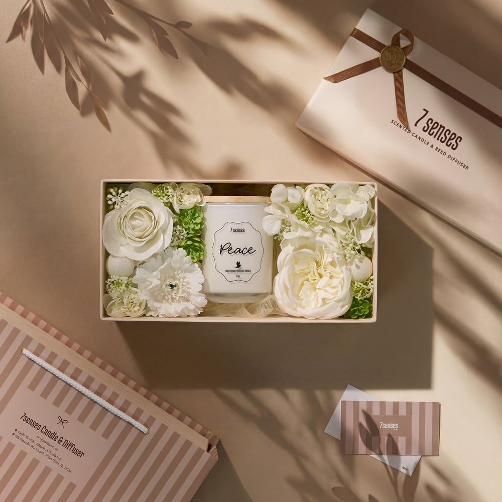  Set quà Peace – hương hoa hồng, trầm hương 