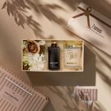  Set quà tinh dầu hương gỗ đàn hương & nến hương gỗ tuyết tùng 