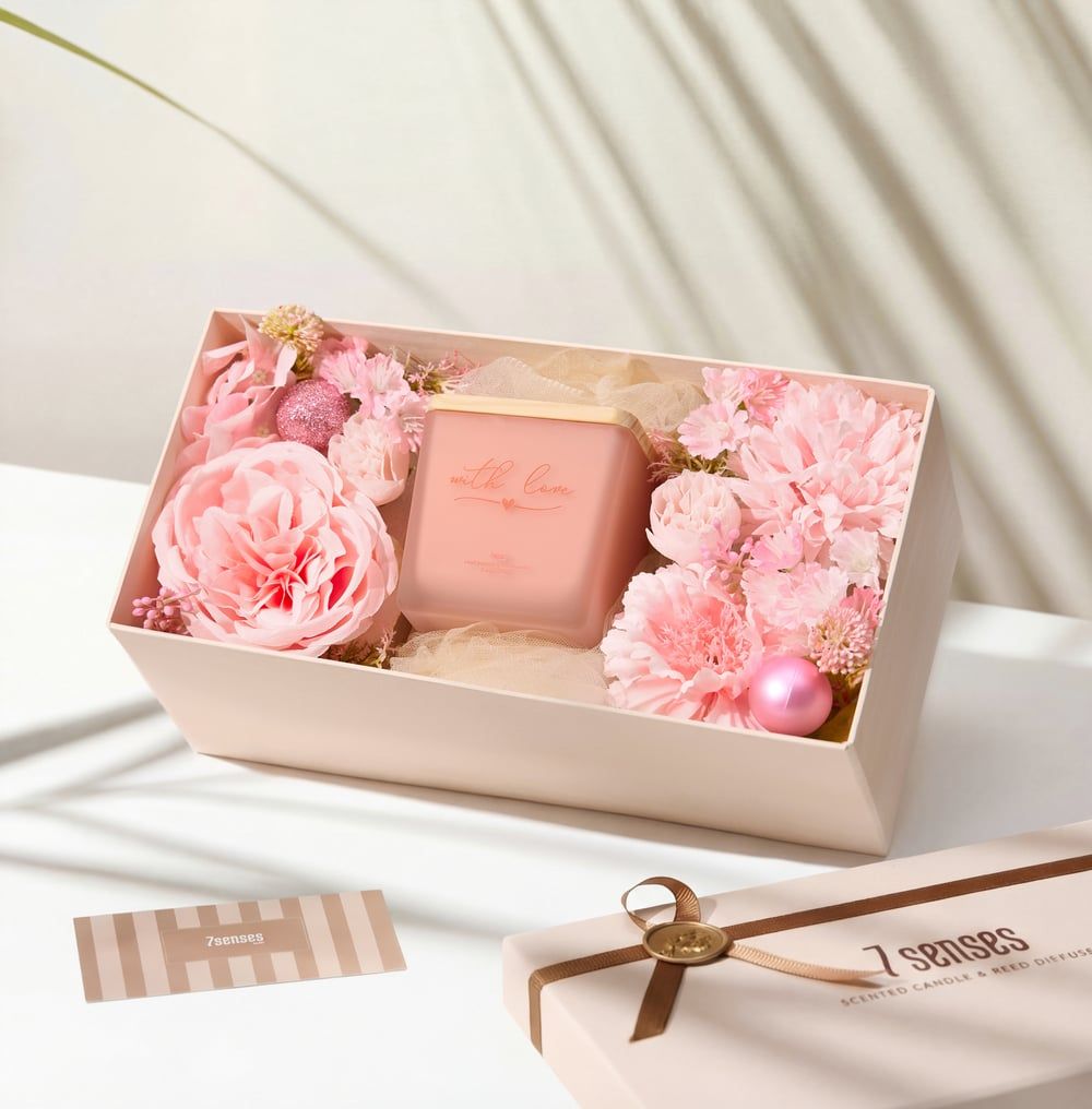  Set quà With Love - hương hoa hồng 