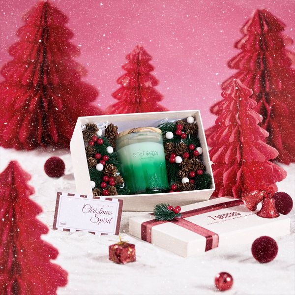  Set quà Giáng sinh Secret Garden – hương gỗ sồi, táo gai 