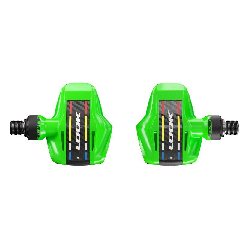  Bàn đạp Look Keo Blade Carbon Ceramic Bearing, cốt Titan, mẫu 2024, Limited Green, Tour the France 