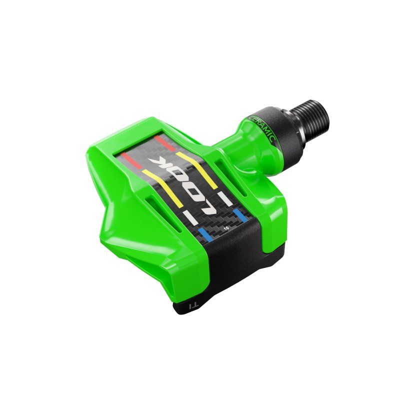  Bàn đạp Look Keo Blade Carbon Ceramic Bearing, cốt Titan, mẫu 2024, Limited Green, Tour the France 