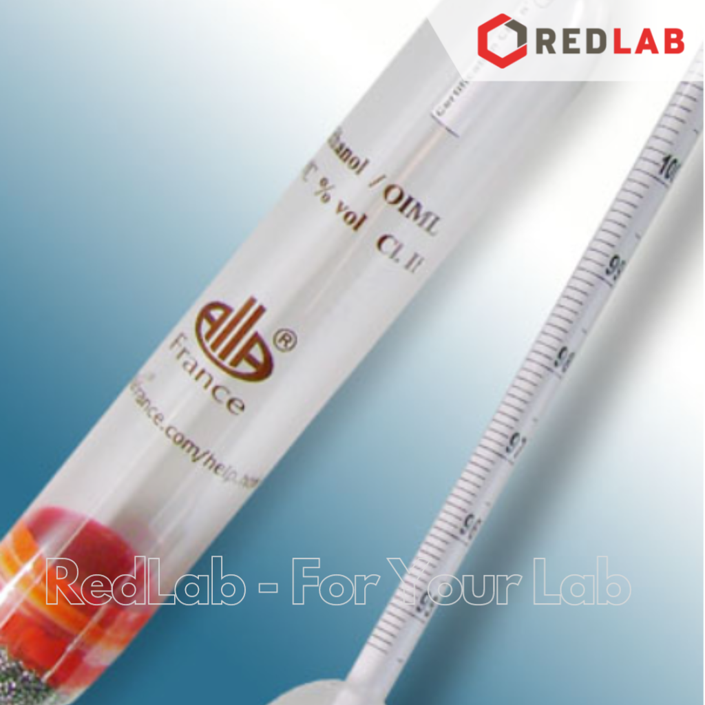 Cồn kế 0-10 : 0.1% Tp 20ºC ALLA 0910FC000/20-QP, ISO 4801 alcoholometer, có VAT