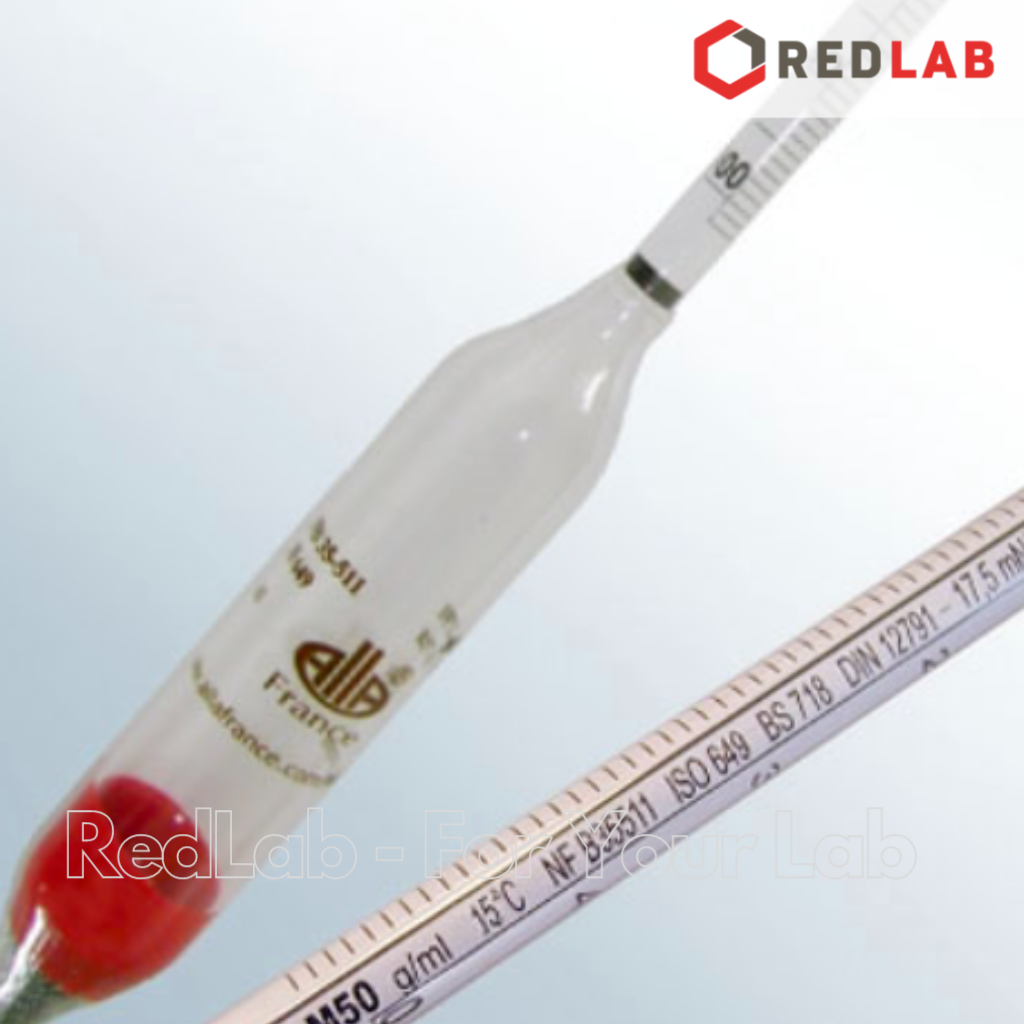 Tỷ trọng kế 0.600-0.650 : 0.0005 g/ml Tp 20°C ALLA 3500LC060/20/B-QP, ISO 649 hydrometer, có VAT
