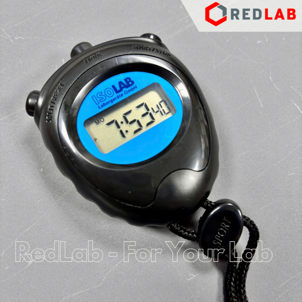 Đồng hồ bấm giây ISOLAB 055.02.001 với 3 chức năng, 63x76x20mm electronic stop watch, có VAT