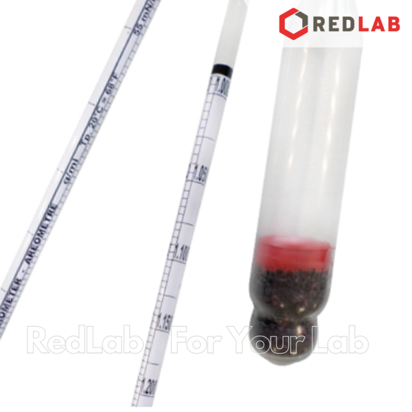 Tỷ trọng kế 1.000-1.300 : 0.005 g/ml Tp 20°C ALLA 3030FG100/20-QP hydrometer, có VAT