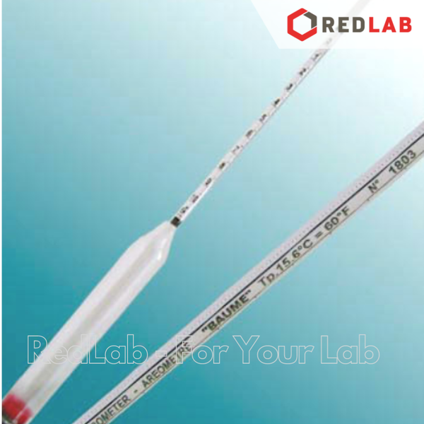 Baume kế 10-20 : 1°Bé Tp 15°C hãng ALLA code 0100FG020/15-QP, baumé hydrometer, có VAT